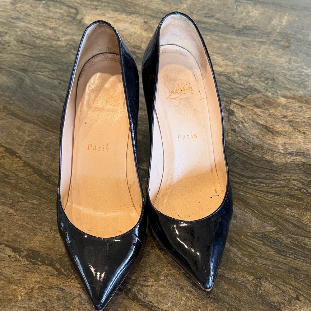 Christian Louboutin Glossy Black Heels